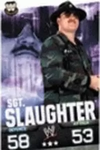 Slam Attax Evolution - Carte Slam Attax Evolution : Sgt. Slaughter